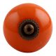 Orange Round Antique Fitting Ceramic Knob
